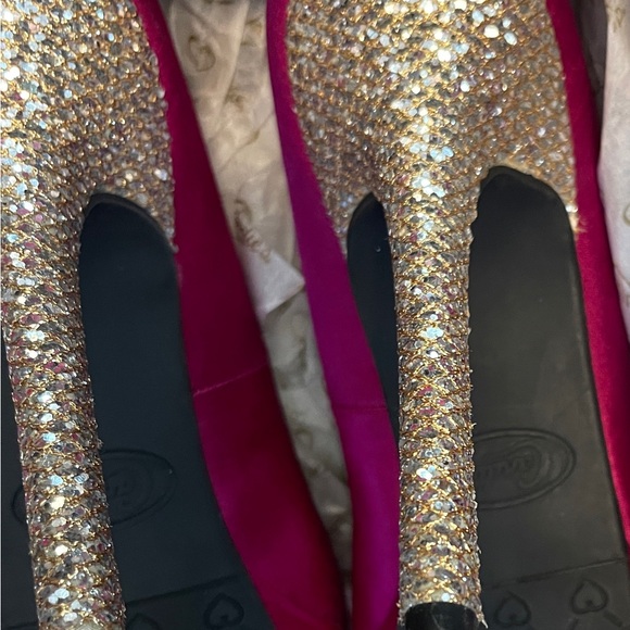 Candie’s pink sparkly heels size 7 - Picture 10 of 13